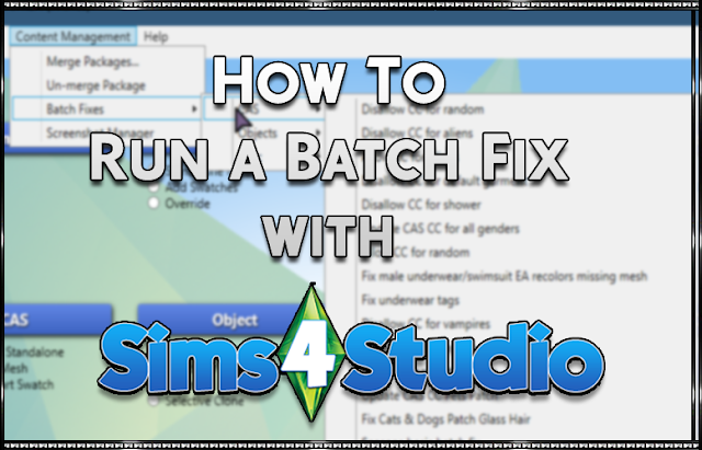 How to batch fix custom CAS items so Sims shower nude