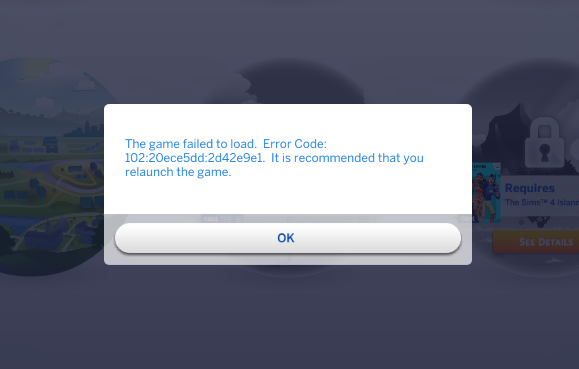 The sims 4 Error 102 after update(Solved) - The Sims 4 Technical